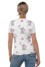 Load image into Gallery viewer, Butterfly And Elephant - Women&#39;s All Over Printed Half Sleeve T-Shirt
