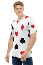 Load image into Gallery viewer, Card Game Pattern - Men&#39;s All Over Printed Half Sleeve T-Shirt
