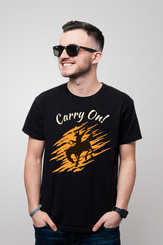 Carry On - Men's Round Neck Half Sleeve T-Shirt