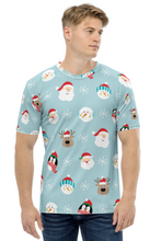 Load image into Gallery viewer, Christmas Doodle Pattern (Christmas Edition) - Men&#39;s All Over Printed Half Sleeve T-Shirt
