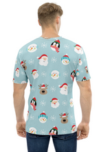 Load image into Gallery viewer, Christmas Doodle Pattern (Christmas Edition) - Men&#39;s All Over Printed Half Sleeve T-Shirt
