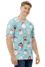 Load image into Gallery viewer, Christmas Doodle Pattern (Christmas Edition) - Men&#39;s All Over Printed Half Sleeve T-Shirt
