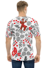 Load image into Gallery viewer, Christmas Floral Pattern (Christmas Edition) - Men&#39;s All Over Printed Half Sleeve T-Shirt
