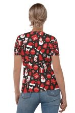 Load image into Gallery viewer, Christmas Gifts Pattern (Christmas Edition) - Women&#39;s All Over Printed Half Sleeve T-Shirt
