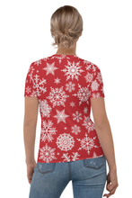 Load image into Gallery viewer, Christmas Icons Pattern (Christmas Edition) - Women&#39;s All Over Printed Half Sleeve T-Shirt
