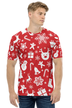 Load image into Gallery viewer, Christmas Night Doodle (Christmas Edition) - Men&#39;s All Over Printed Half Sleeve T-Shirt
