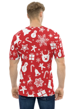 Load image into Gallery viewer, Christmas Night Doodle (Christmas Edition) - Men&#39;s All Over Printed Half Sleeve T-Shirt
