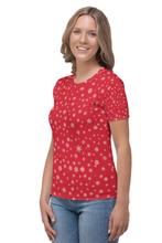 Load image into Gallery viewer, Christmas Star Pattern (Christmas Edition) - Women&#39;s All Over Printed Half Sleeve T-Shirt
