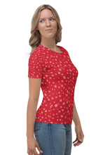 Load image into Gallery viewer, Christmas Star Pattern (Christmas Edition) - Women&#39;s All Over Printed Half Sleeve T-Shirt
