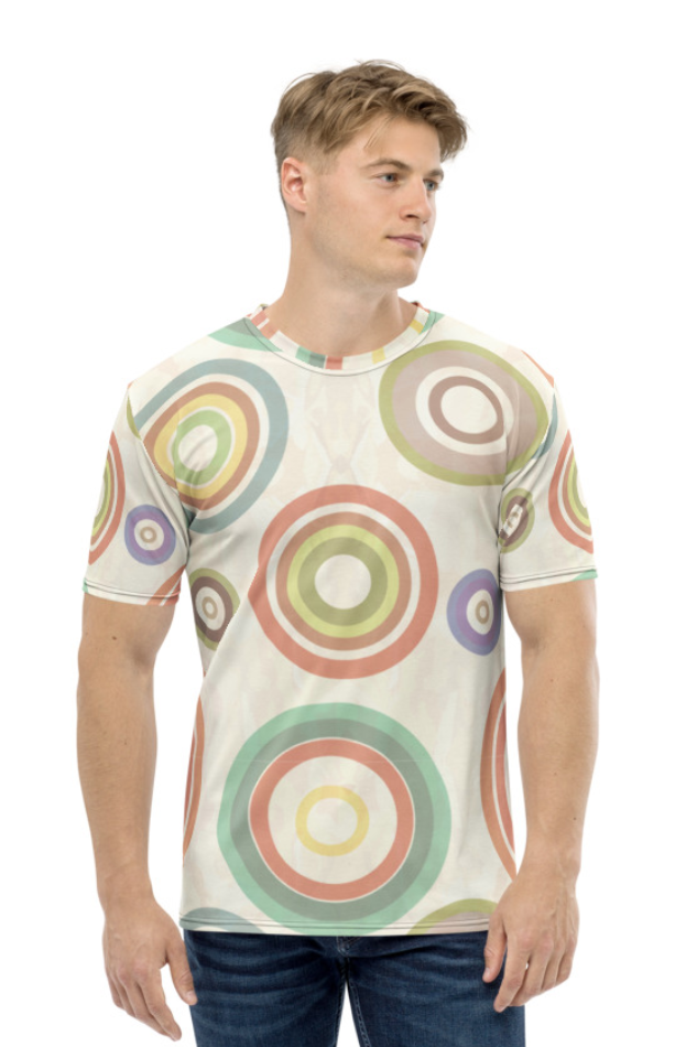 Circular Pattern - Men's All Over Printed Half Sleeve T-Shirt