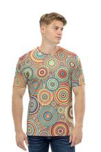 Load image into Gallery viewer, Circular Vibration Pattern - Men&#39;s All Over Printed Half Sleeve T-Shirt
