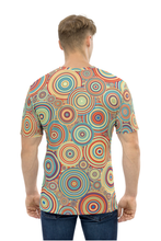 Load image into Gallery viewer, Circular Vibration Pattern - Men&#39;s All Over Printed Half Sleeve T-Shirt
