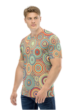 Load image into Gallery viewer, Circular Vibration Pattern - Men&#39;s All Over Printed Half Sleeve T-Shirt
