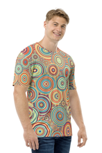 Load image into Gallery viewer, Circular Vibration Pattern - Men&#39;s All Over Printed Half Sleeve T-Shirt
