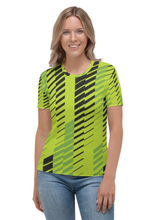 Load image into Gallery viewer, Coloured Bricks - Women&#39;s All Over Printed Half Sleeve T-Shirt
