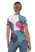 Load image into Gallery viewer, Coloured Bubbles - Women&#39;s All Over Printed Half Sleeve T-Shirt
