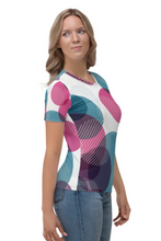 Load image into Gallery viewer, Coloured Bubbles - Women&#39;s All Over Printed Half Sleeve T-Shirt
