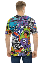 Load image into Gallery viewer, Coloured Cartoon Pattern - Men&#39;s All Over Printed Half Sleeve T-Shirt
