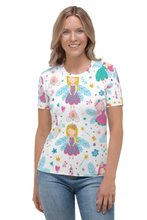 Load image into Gallery viewer, Cute Flying Girl - Women&#39;s All Over Printed Half Sleeve T-Shirt
