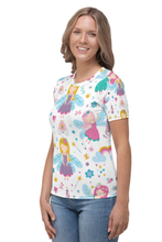 Load image into Gallery viewer, Cute Flying Girl - Women&#39;s All Over Printed Half Sleeve T-Shirt
