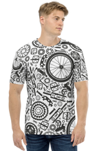 Load image into Gallery viewer, Cycle Mechanical Doodle - Men&#39;s All Over Printed Half Sleeve T-Shirt
