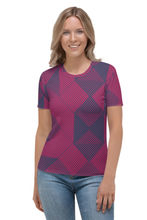 Load image into Gallery viewer, Diamond Angle - Women&#39;s All Over Printed Half Sleeve T-Shirt
