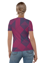 Load image into Gallery viewer, Diamond Angle - Women&#39;s All Over Printed Half Sleeve T-Shirt
