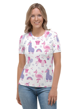 Load image into Gallery viewer, Doodle of Joy - Women&#39;s All Over Printed Half Sleeve T-Shirt
