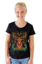 Load image into Gallery viewer, Vibrant Stag - Kid&#39;s Round Neck Half Sleeve T-Shirt
