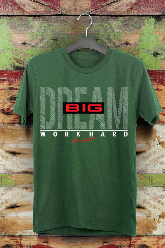 Dream Big - Kid's Round Neck Half Sleeve T-Shirt (Boy)