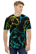 Load image into Gallery viewer, Gaming Colours - Men&#39;s All Over Printed Half Sleeve T-Shirt
