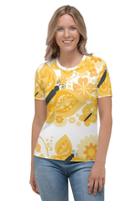 Load image into Gallery viewer, Golden Butterfly - Women&#39;s All Over Printed Half Sleeve T-Shirt
