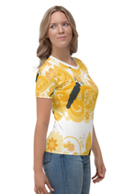 Load image into Gallery viewer, Golden Butterfly - Women&#39;s All Over Printed Half Sleeve T-Shirt
