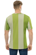 Load image into Gallery viewer, Green On White Pattern - Men&#39;s All Over Printed Half Sleeve T-Shirt
