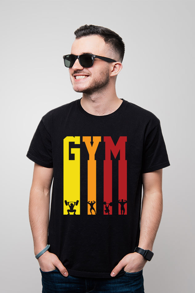 Gym - Men's Round Neck Half Sleeve T-Shirt