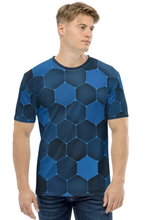 Load image into Gallery viewer, Hexagon Hive - Men&#39;s All Over Printed Half Sleeve T-Shirt
