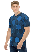 Load image into Gallery viewer, Hexagon Hive - Men&#39;s All Over Printed Half Sleeve T-Shirt
