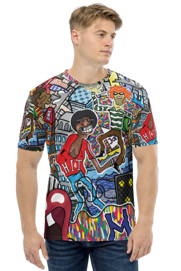 Hit Mu Colours - Men's All Over Printed Half Sleeve T-Shirt