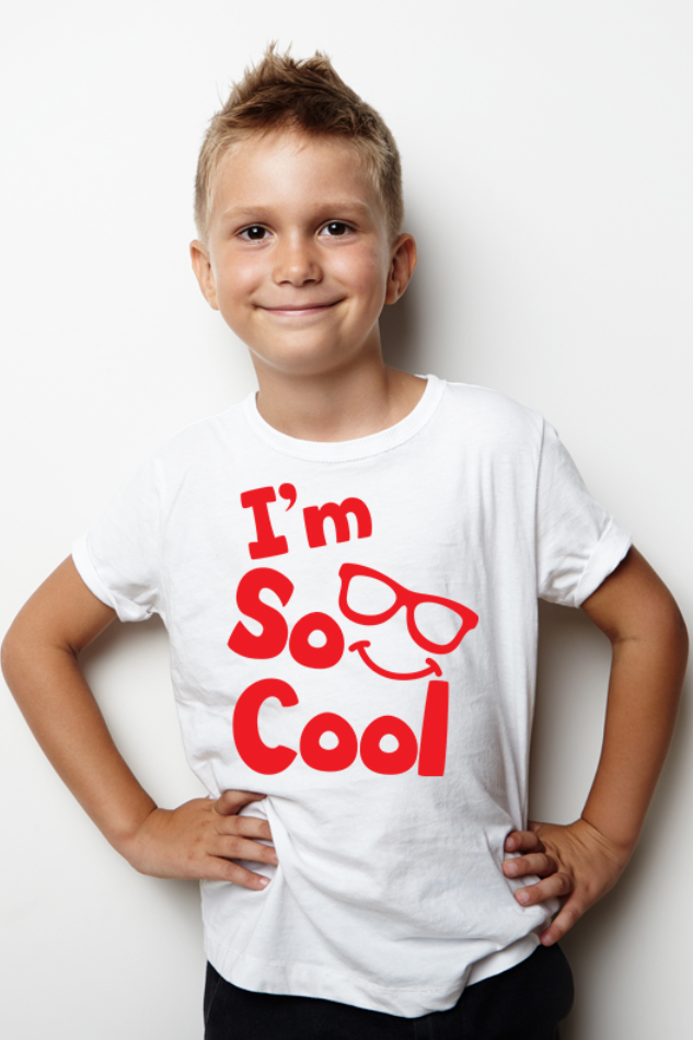 I Am So Cool - Kid's Round Neck Half Sleeve T-Shirt
