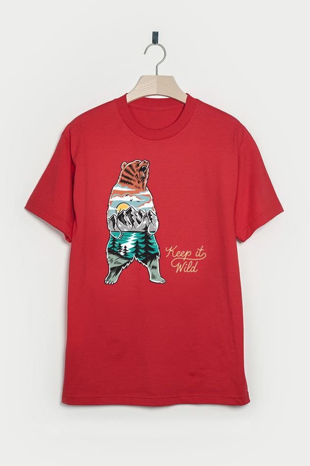 Keep It Wild - Men's Round Neck Half Sleeve T-Shirt