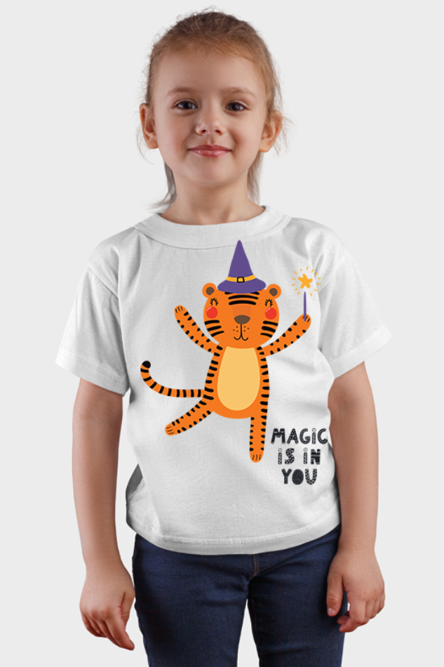 Magic is in You - Kid's Round Neck Half Sleeve T-Shirt
