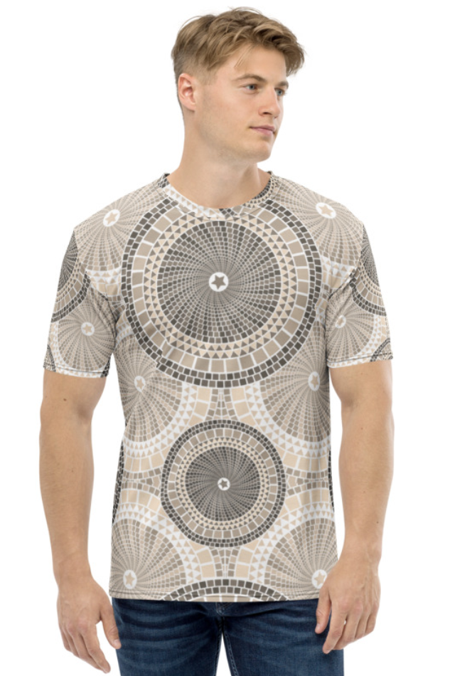 Mosaic Seamless Pattern - Men's All Over Printed Half Sleeve T-Shirt