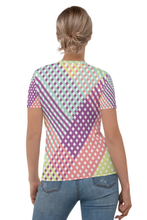 Load image into Gallery viewer, Nano Squared Pattern - Women&#39;s All Over Printed Half Sleeve T-Shirt
