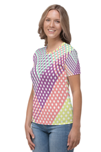 Load image into Gallery viewer, Nano Squared Pattern - Women&#39;s All Over Printed Half Sleeve T-Shirt
