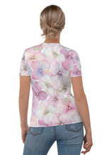 Load image into Gallery viewer, Painted Coloured Flowers - Women&#39;s All Over Printed Half Sleeve T-Shirt
