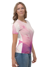 Load image into Gallery viewer, Peaceful Flowers - Women&#39;s All Over Printed Half Sleeve T-Shirt
