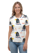 Load image into Gallery viewer, Penguin Surfer - Women&#39;s All Over Printed Half Sleeve T-Shirt
