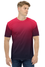 Load image into Gallery viewer, Pixel Transition of Red - Men&#39;s All Over Printed Half Sleeve T-Shirt
