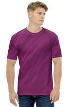 Load image into Gallery viewer, Purple Magic Pattern - Men&#39;s All Over Printed Half Sleeve T-Shirt
