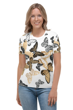 Load image into Gallery viewer, Rabble of Butterflies - Women&#39;s All Over Printed Half Sleeve T-Shirt
